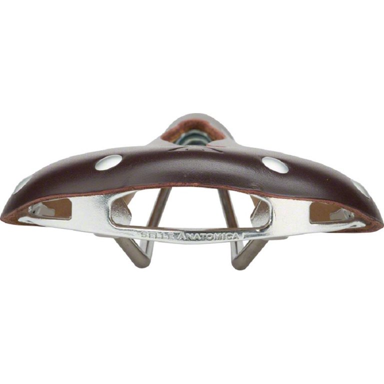 Selle Anatomica X2 Series Watershed Saddle: OxBlood with Silver Chicago  Screws -