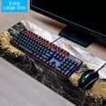 thumbnail image 3 of Desk Mat, Extended Gaming Cute Mouse Pad 35.4" x 15.7" XXL Laptop Beauty Mousepad with Stitched Edges Non Slip Base, Waterproof Computer Desk Pad for Office, Home, Girls, Men(Abstract), 3 of 6