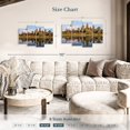thumbnail image 4 of Elephant Stock Angkor Wat Reflection Wall Art - Horizontal Multi Panel Canvas - Living Room Wall Decor - Religion And Spirituality Multi Panel - Blue And Brown Decor - 43" x 27", 4 of 8