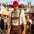 thumbnail image 2 of Cowboy Hat for Men Roll Up Wide Brim Shapeable Western Cowgirl Fedora Lightweight Summer Beach Outdoor Sun Protection, 2 of 5
