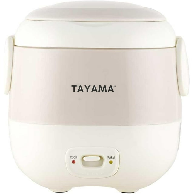 Biwat-Tayama 1.5 Cup Portable Mini Rice Cooker, White (TMRC-03R)