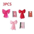 thumbnail image 3 of 3pcs Easter Giant Bow Wall Decoration - Large Romantic Hanging Bow for Tree, Door & Window, Perfect Indoor & Outdoor Decoration for Home Party, Wedding & Holiday Celebration, 5.68*8.99ft, 3 of 9