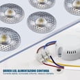 thumbnail image 4 of Lámpara de techo LED de 24 W, blanco frío 6500 K, panel redondo, moderna y delgada, ideal para sala de estar, baño, dormitorio, cocina y balcón, 27 x 5 cm., 4 of 5