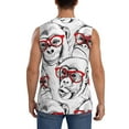 thumbnail image 4 of Disketp Monkey Sleeveless Tshirts For Men, Muscle Shirts For Men Dry Fit Tank Top-Xx-Large, 4 of 8