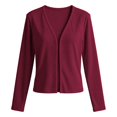 thumbnail image 5 of COMVALUE Cardigan Sweaters for Women Trendy Button Down Open Front Cardigans Lightweight Long Sleeve Fall Outfits Clothes Wine S, 5 of 7
