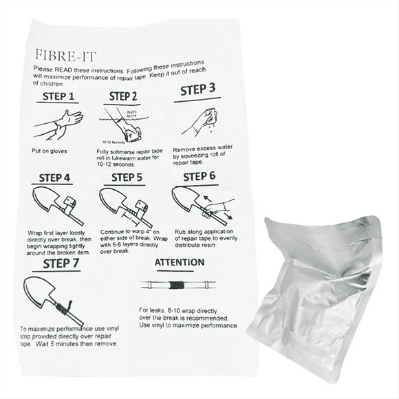 Fiberglass Repair Kit Pipe Simple Tools Furniture Wooden Handle Repair Quick Curing Repair Winding Tape