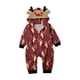 thumbnail image 1 of Pijama De Navidad De Manga Larga Para Familias Pantalones De Capucha De Alce Con Cremallera; Bebé 6 Meses, 1 of 5