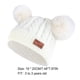 thumbnail image 5 of Minnieouse Bufanda Bebé Invierno Cálido Kit Beanie Cap Elasticidad Protector Térmico Clima Frío Suministros de Calor Sellado Versátil Sombreros bola de color blanco, 5 of 6
