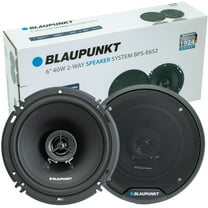 NEW Blaupunkt BPS-E652 6" 2-Way Coaxial Car Speakers 80W with Grilles - 1 Pair