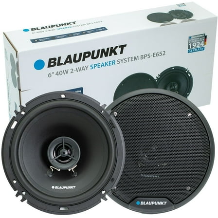 NEW Blaupunkt BPS-E652 6" 2-Way Coaxial Car Speakers 80W with Grilles - 1 Pair