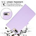 thumbnail image 4 of Zipper Wallet Case for iPhone 8/ iPhone 7 iPhone SE 2022/2020, PU Leather Wrist Strap and Chain Strap Crossbody Purse Case with Card Holder Pocket Shockproof Protection Case for Women Girls, Purple, 4 of 9