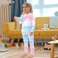 thumbnail image 4 of FORMRS Long Sleeve Top and Pants Pajama Set for Niños 2-Piece Sleepwear, Sizes 18M-8Y, Light Pink Stripes, 4 of 6