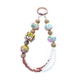 thumbnail image 2 of Llavero con dije de perla, llavero con dije de perla, cadena tipo brazalete para Marrón, 2 of 9