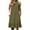 Olive Green, variant on ZQUUVOU Women's Casaul Dress Round Neck Sleeveless Pleated Midi Dress Olive Green,S