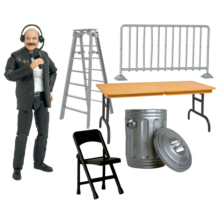 General Manager Figure & Accessory Set for WWE & AEW Wrestling