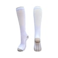 thumbnail image 5 of Men's Running Compression Socks for Support, Hiking, Travel & Jogging - Athletic Sports Socks for Men & Women, Unisex Breathable Performance Socks - White, Size M, 5 of 5