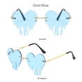 thumbnail image 4 of 2pcs Dripping Heart Shape Sunglasses Irregular Party Shades Eye Glasses, 4 of 6