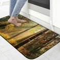 thumbnail image 4 of Fenyluxe Trees Grass Sunlight Outdoor Doormat for Home Entrance Outside Entryway Indoor Outdoor Yard Patio Floor - Burlap Felt Material with Anti-Slip Recycled Rubber Backing 19.68*47.24 in, 4 of 6