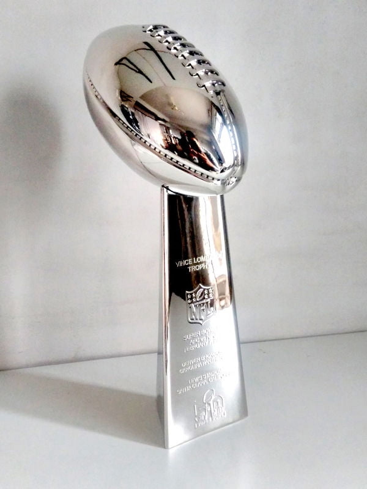 1:1 Full Size 52CM(20.5 Inches) SUPER BOWL Football Trophy with Weight of 8 Pounds. It is Best Replica of The American Most cheerished Football Trophy.