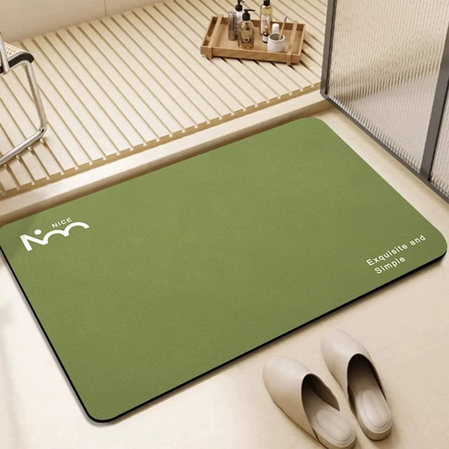 Fiudx Alfombrilla de Baño Absorbente de Agua, Barro de Diatomeas de Secado Rápido, Base de Goma Antideslizante, Diseño Duradero, Multiusos: Baño, Cocina, Lavandería, 60 X 40 Cm.