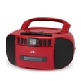 thumbnail image 1 of Am/FM portátil Boombox GPX BCA209R con CD y casete rojo, 1 of 3