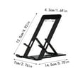 thumbnail image 3 of Portable Foldable Aluminum Alloy Phone Stand, Non-Slip Rubber Pad, Lightweight Sturdy, For Desk/Table, Fits Phones/Tablets, 3 of 6