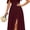 Burgundy, variant on Chiffon Spaghetti Off-Shoulder Bridesmaid Dresses for Women
Spaghetti,Lace-up,A-Line,Chiffon,Off-Shoulder,Ruffles cap Strap,Pleated,Breathable,Side Slit,Wedding Guest Dress