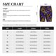 thumbnail image 3 of Balery Golden Snake And Purple Rose Pantalones cortos de pijama de punto de algodón para hombre con cinturilla y bolsillos-3X-Large, 3 of 6