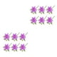 thumbnail image 3 of Flores de lirios artificiales Advancent 6 piezas PVC decorativas, 3 of 6