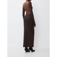 thumbnail image 3 of Cenuakty Women  Long Sleeve Long Bodycon Dress Solid Color Backless Dress Fall Fashion Party Dress, 3 of 9