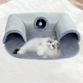 thumbnail image 2 of Cat Bed Tunnel Cat Tunnel for Indoor Cats U Shape Cat Cave Washable Cat Beds, 2 of 5