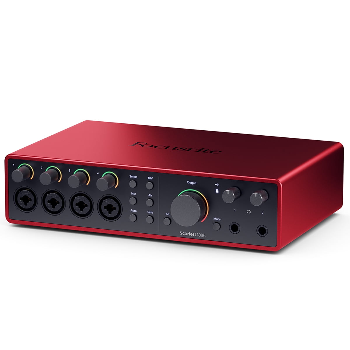 Focusrite Scarlett 18i16 4th Gen USB Audio Interface with Software Suite, Bundle with TAPH100 Monitor Headphones, Pop Filter, 2x 15' XLR Male to Female Cable