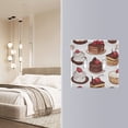 thumbnail image 4 of Yayeee Toggle Light Switch Wall Plate 3-Gang 6.37"x4.48" Decorative Outlet Cover, White Chocolate Cakes, 4 of 7