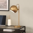 thumbnail image 4 of Evelyn&Zoe Mid-Century Adjustable Height Metal Desk Lamp, Gold, 4 of 10