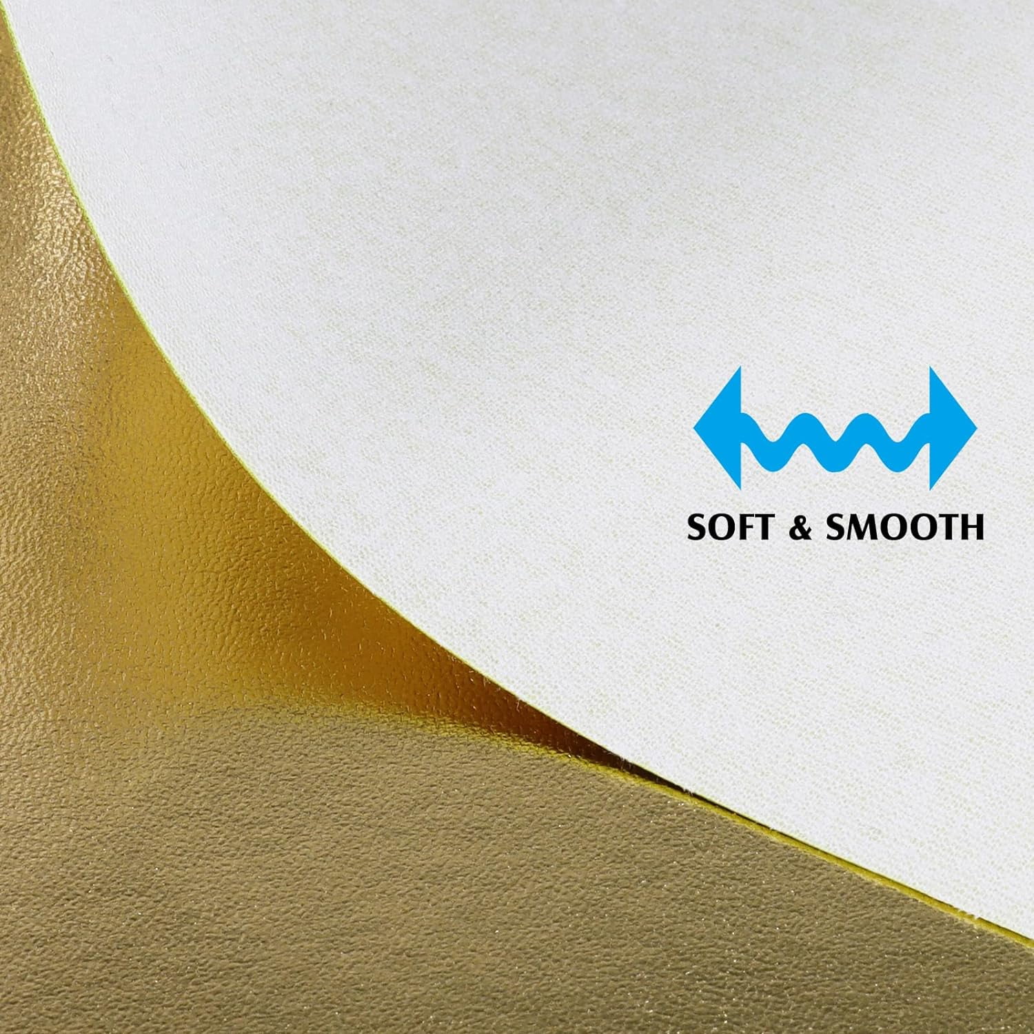 Metallic Golden Fabric, Shiny Synthetic Leather, Waterproof for Furniture Decoration Protection Replacement Renovate Sofa Seats Upholstery Car
