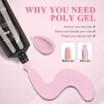 thumbnail image 5 of SAVILAND Hema-Free Poly Gel for Nail Extensions Large Capacity, Sheer Pink, 100g/3.53 oz, 5 of 10