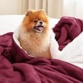 thumbnail image 6 of Cozy Comfort Sherpa Fleece Throw Blanket Red - Thick and Warm, Soft and Fuzzy Throw, 50x60 inches, 6 of 6