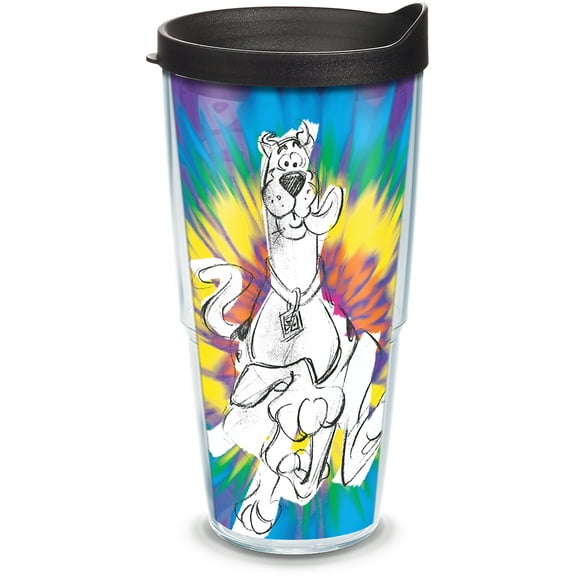Tervis Warner Brothers Scooby-Doo Tie Dye Made in USA Double Walled Insulated Travel Tumbler, Classic 24oz
