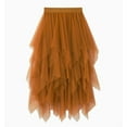 thumbnail image 2 of Gureui Women's Sheer Tutu Skirt Tulle Mesh Layered Midi Skirt, 2 of 8