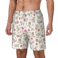 thumbnail image 2 of Balery Rose Flowers Mens Swim Trunks Swim Shorts for Men Quick Dry Inseam Beach Shorts with Compression Liner Pocket-3X-Large, 2 of 9