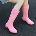 thumbnail image 2 of NOKIO Waterproof Short Rubber Rain Boots For Women Ms. Korean Fashion Buckle Rain Shoes Outside The High Non Slip Wear Water Boots Adult Rubber Shoes Women'S Bow Rain Boots, 2 of 3