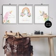 thumbnail image 5 of Stupell Industries Let's Chase Rainbows Unicorns Fairy Tales & Fantasy Painting Gray Framed Art Print Wall Art, 24 x 30, Set of 3, 5 of 9