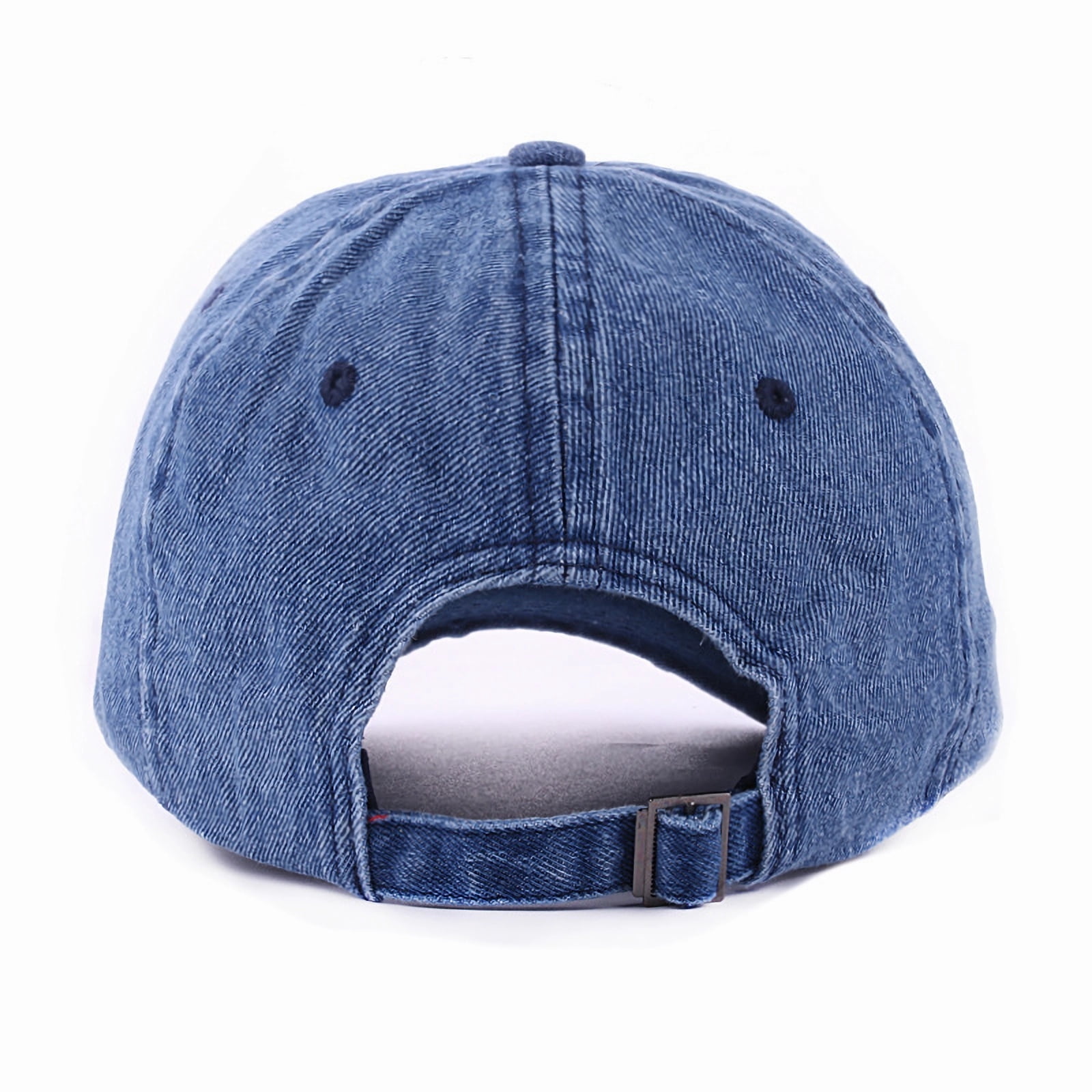 Vintage Washed Distressed Denim Trucker Hat Adjustable Baseball Cap Unisex Distressed Denim Cap - Blue | One Teaspoon USA main image 3