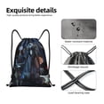 thumbnail image 4 of Goofa The Nightmare Before Christmas Print Drawstring Backpack Bag Sport Gym Sackpack Cinch Bags Drawstring Bags Draw String Sport Bag-Small, 4 of 6