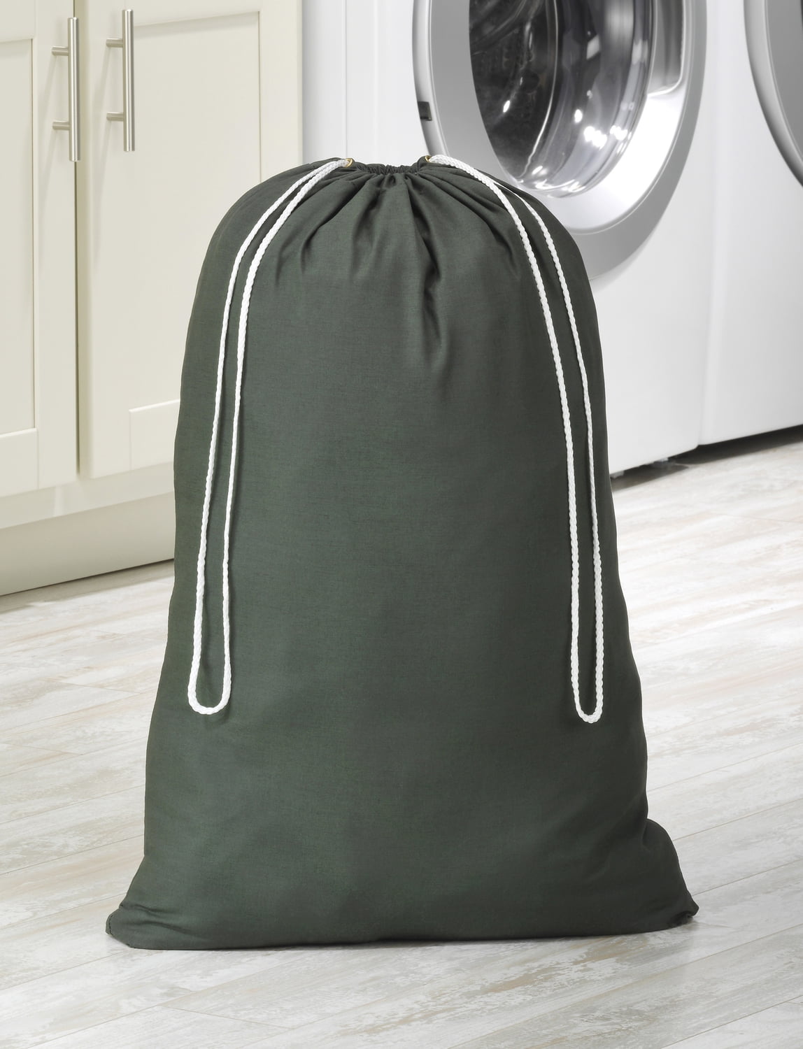 Whitmor Cotton Laundry Bag Duffel Green