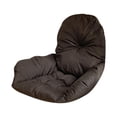 thumbnail image 1 of Cojín para silla colgante con forma de huevo, extraíble, con 2 reposabrazos, multiusos, para interior y exterior, transpirable, de repuesto, lavable Café, 1 of 9