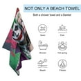 thumbnail image 3 of Film Harley Quinn Joker Beach Towel Microfiber Soft Absorbent Quick-Dry Bath Towel 130x80cm for Bathroom Shower Guests Pool Swimming Camp Holiday Gym for Kid Adult, 3 of 8