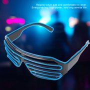 EL Wire Flash Glass LED Light Glow Glasses Fluorescent Dance Party Prop (Blue) Sarapandan