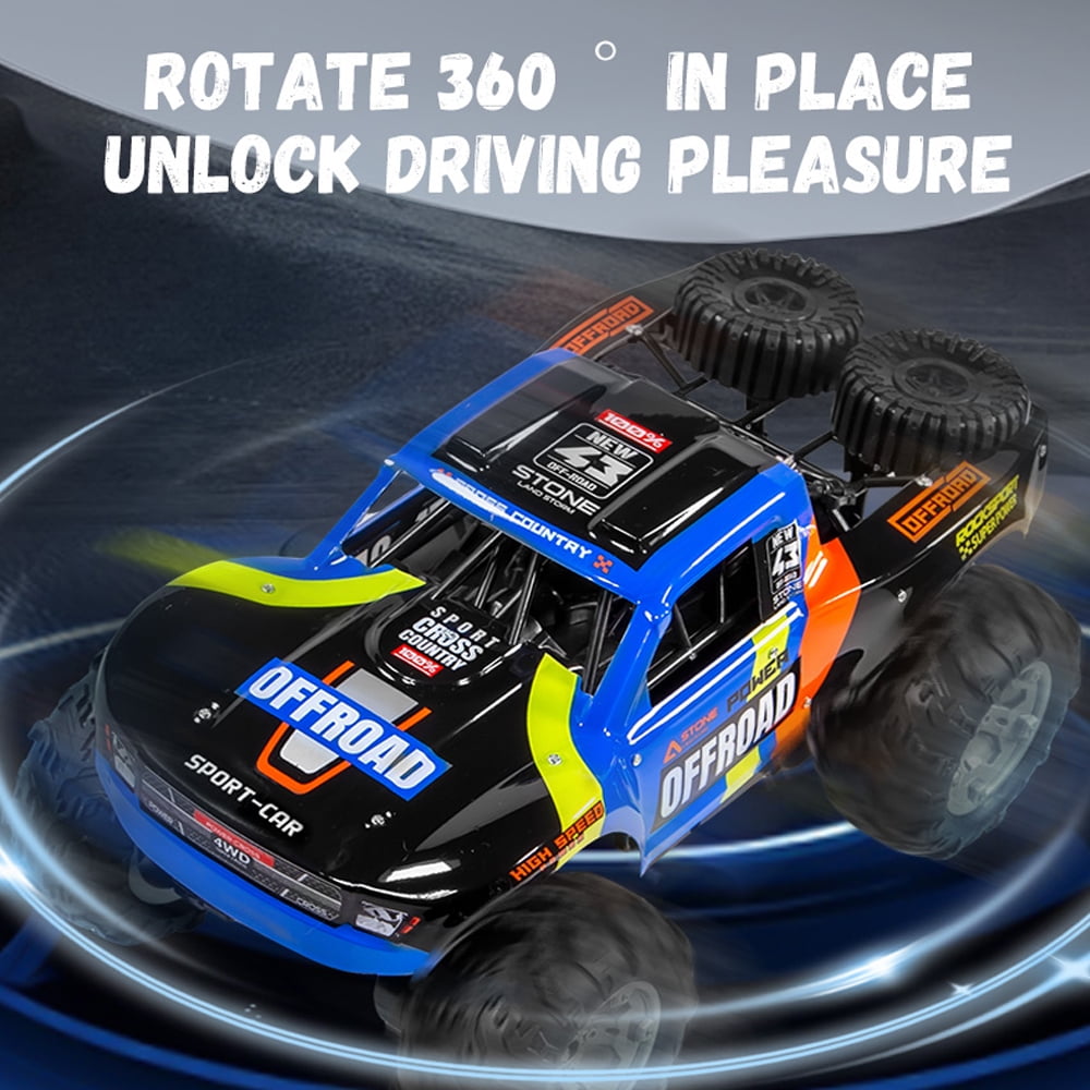 Amphibious Multi-Terrain RC Car,2.4G 4WD Off-Road Climbing Stunt Vehicle,360° In-situ Rotation Remote Control Cars Toy,for Kids Boy Birthday Christmas Gift