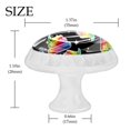 thumbnail image 4 of 4 Pcs Rainbow Poop Knobs for Kitchen Cabinet Cupboard Dresser Bookcase Drawer Pulls Handles Round Home Decor, 4 of 8